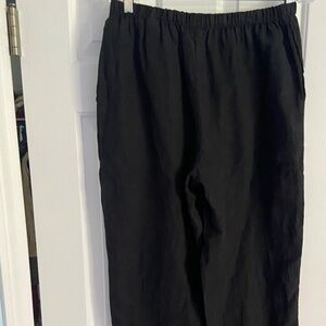 Vintage 100%  linen pants with side pockets, size M. New with tags